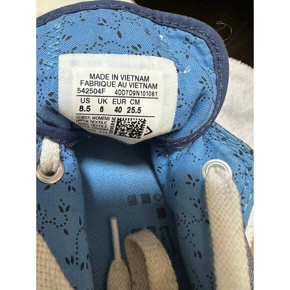 Converse Charcoal Canvas Sneakers with Cream Accents - Picture 6 of 7